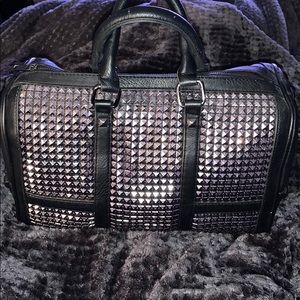 Black studded bag
